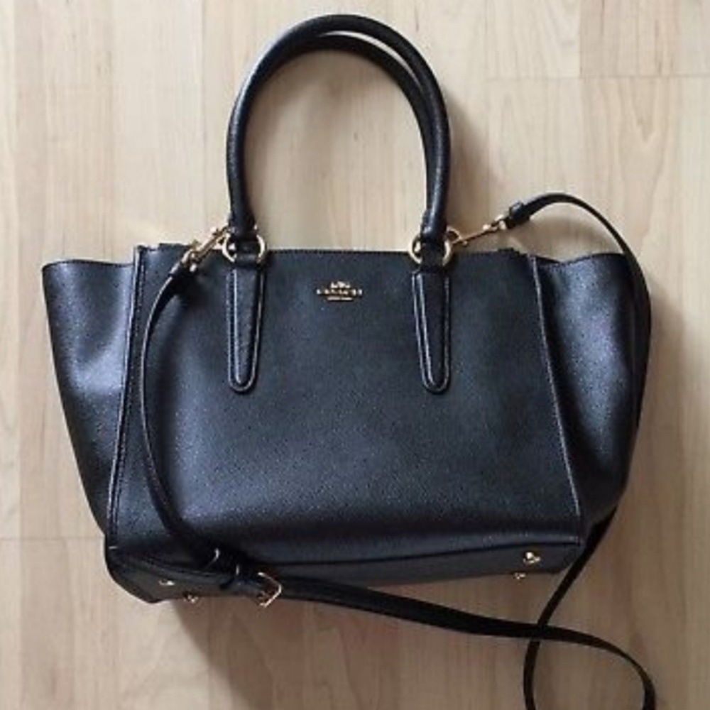 COACH Black Leather Satchel